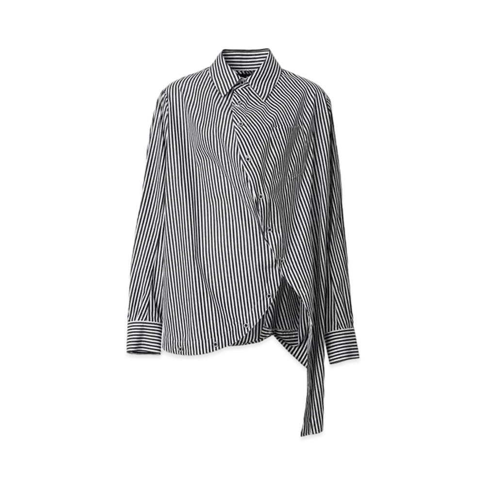ANREALAGE Ball Stripe Shirt "Black/White"
