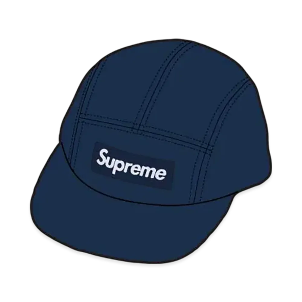 Supreme Washed Chino Twill Camp Cap "Indigo"