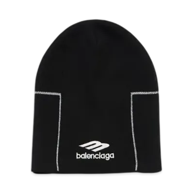 BALENCIAGA 3B Sports Icon Sporty Beanie "Black/White"