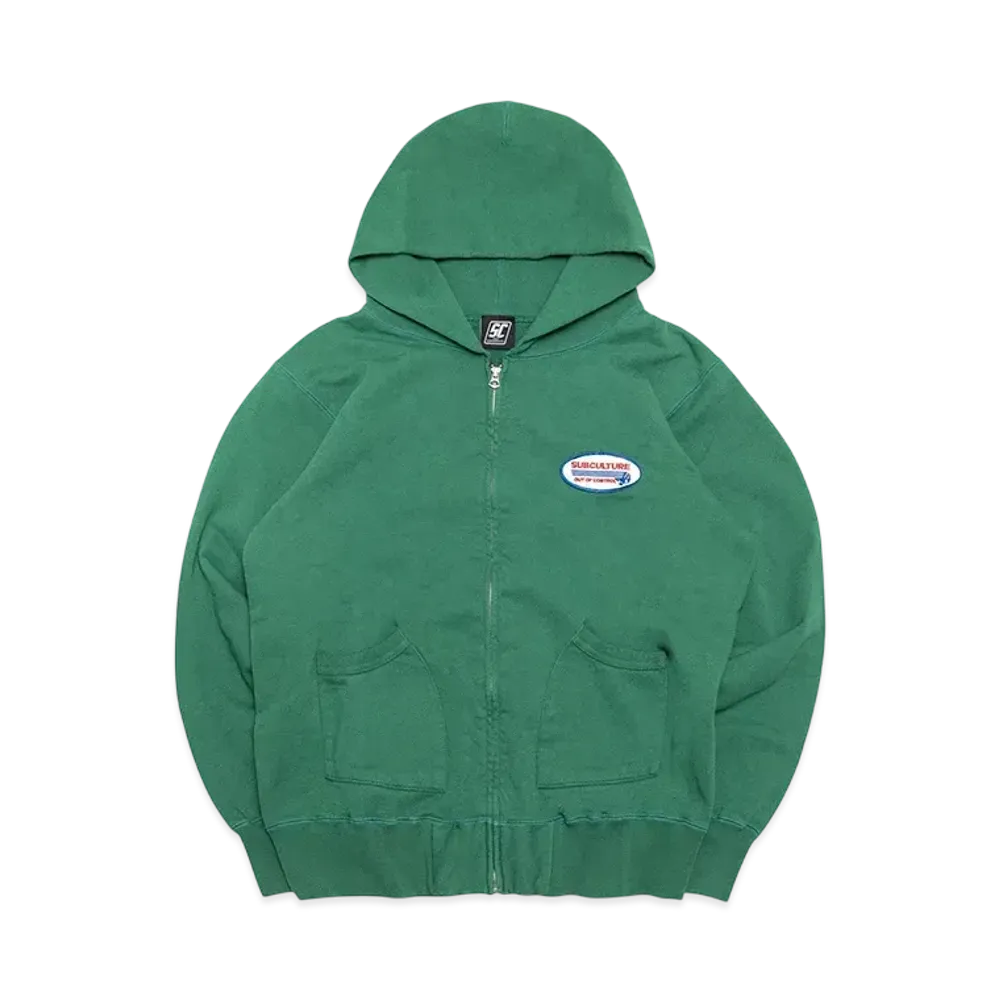 SubCulture Sweat Zip Hoodie "Green"