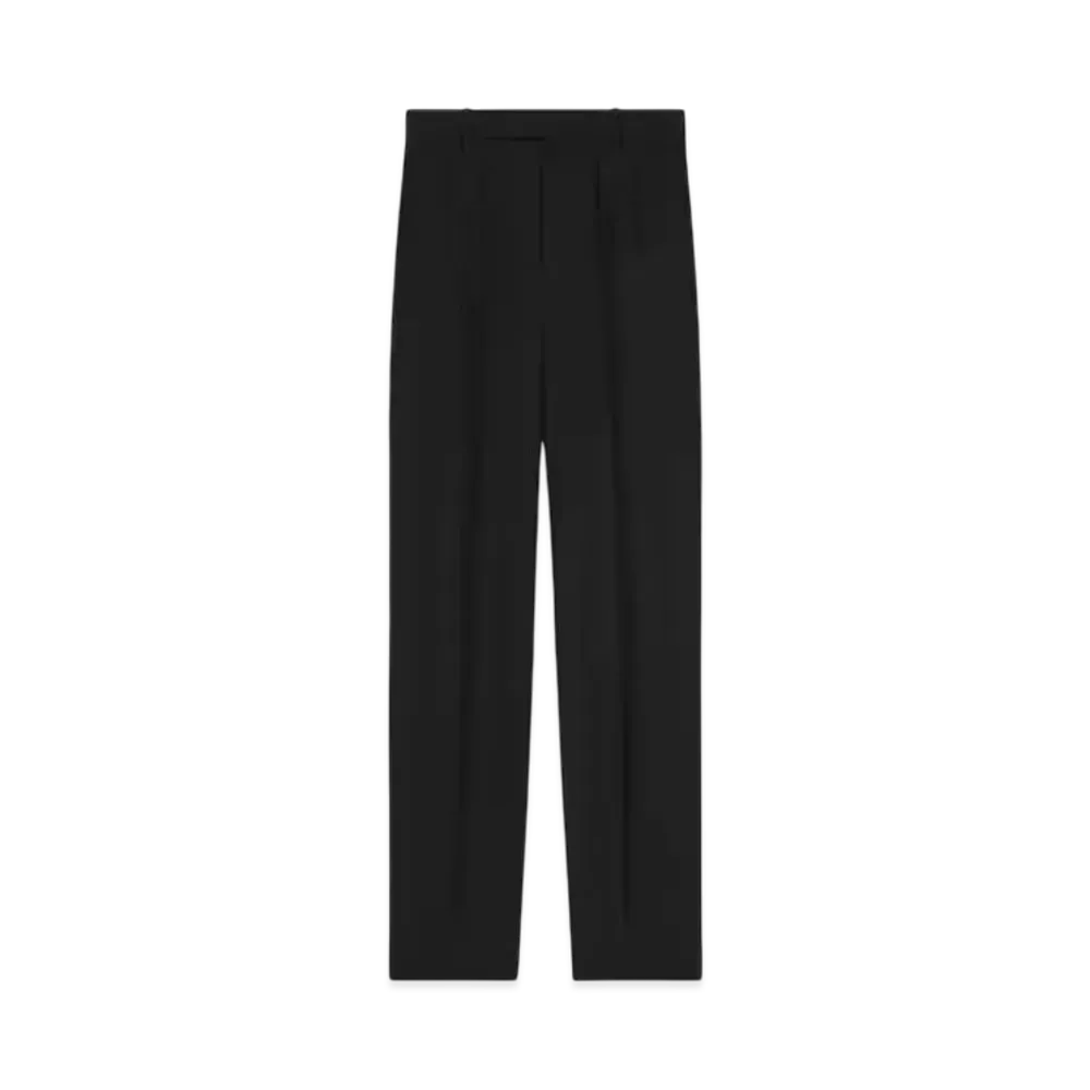 CELINE Men's Keith Pants in Wool and Mohair "Black"