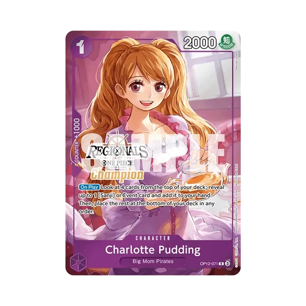 シャーロット・プリン R :優勝 [OP12-071]【英語版】(プロモーションカード「リージョナルズ チャンピオンカードセット 26-27 Vol.1」)