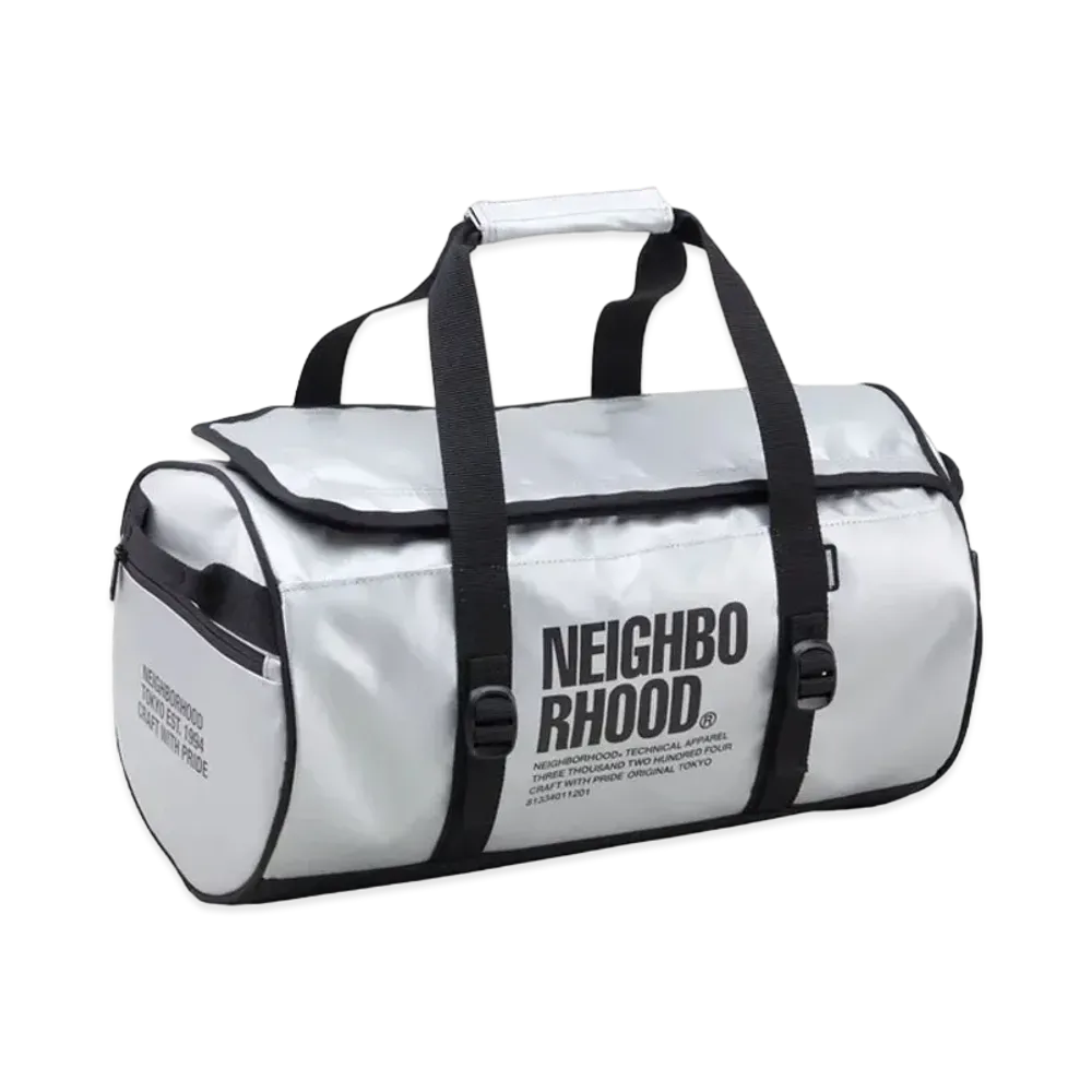 NEIGHBORHOOD Duffle Bag-S . PV "Silver"