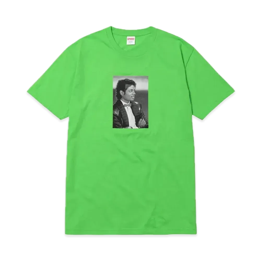シュプリーム x マイケルジャクソン Tシャツ "ライム グリーン"