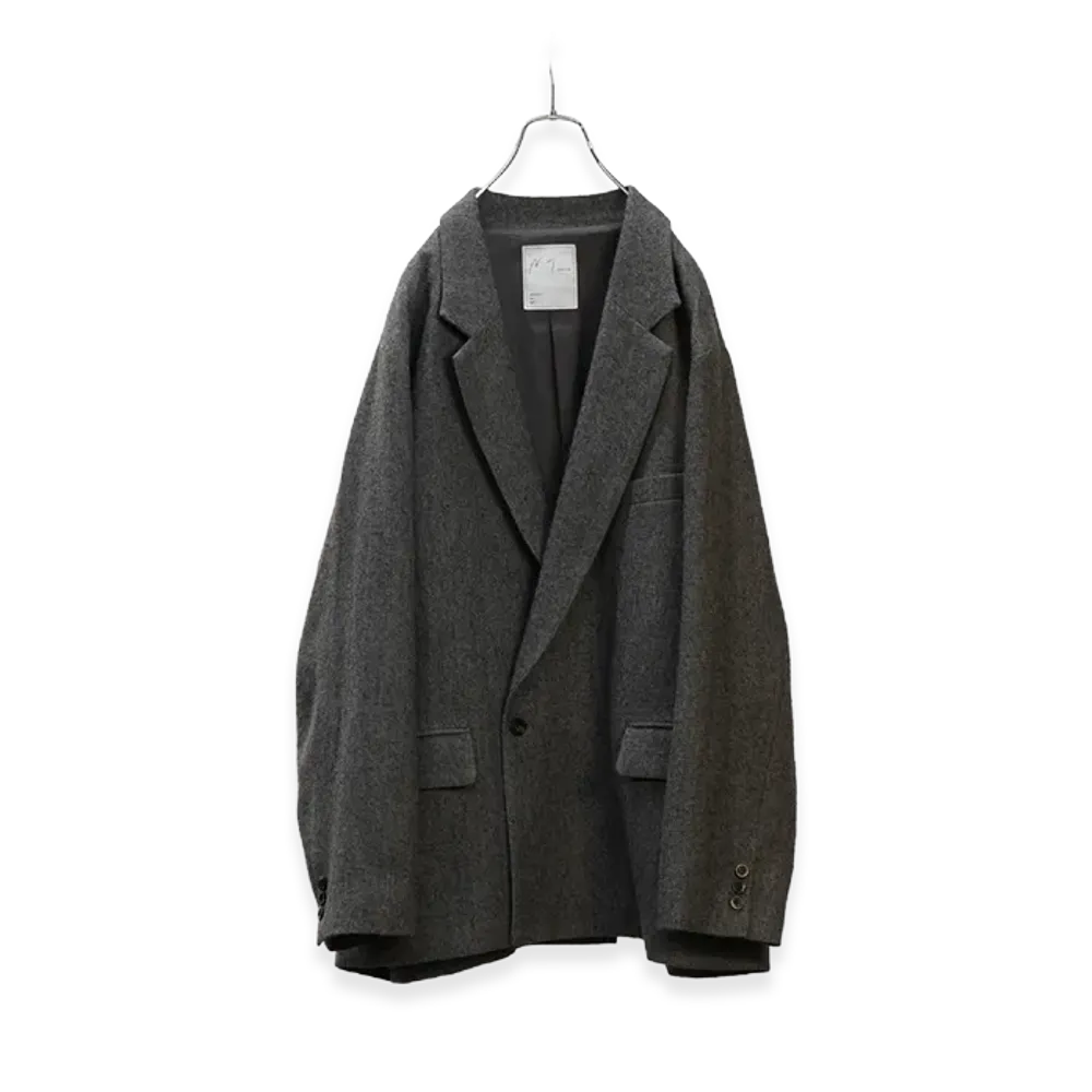 ANCELLM Semi-Double Tailored Jacket "Gray"