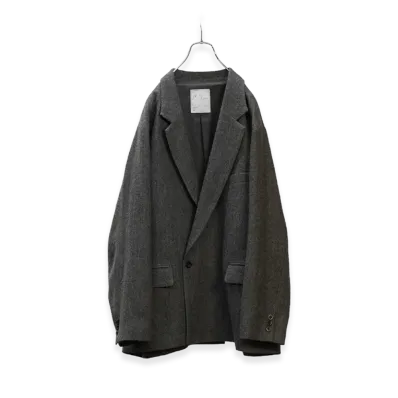 ANCELLM Semi-Double Tailored Jacket "Gray"