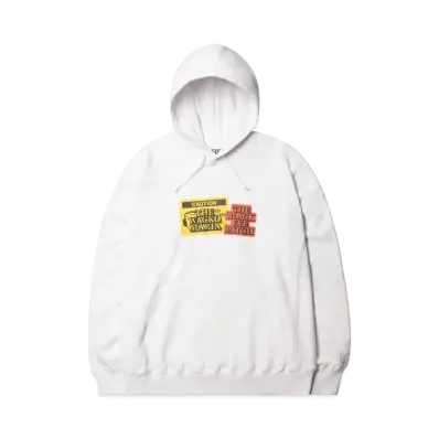Black Eye Patch WACKO MARIA Pull Over Hooded Sweat Shirt "White"
