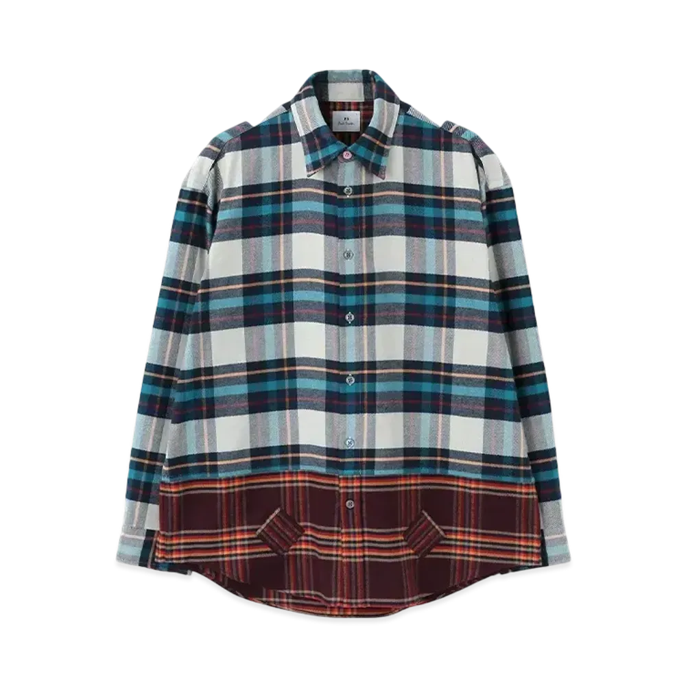 Paul Smith Mixed-Up Check Casual Shirt "BlueGreen"