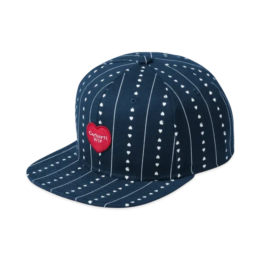 Carhartt WIP Drewe Cap "Heart C PinstripeInk/Natural/Dark"