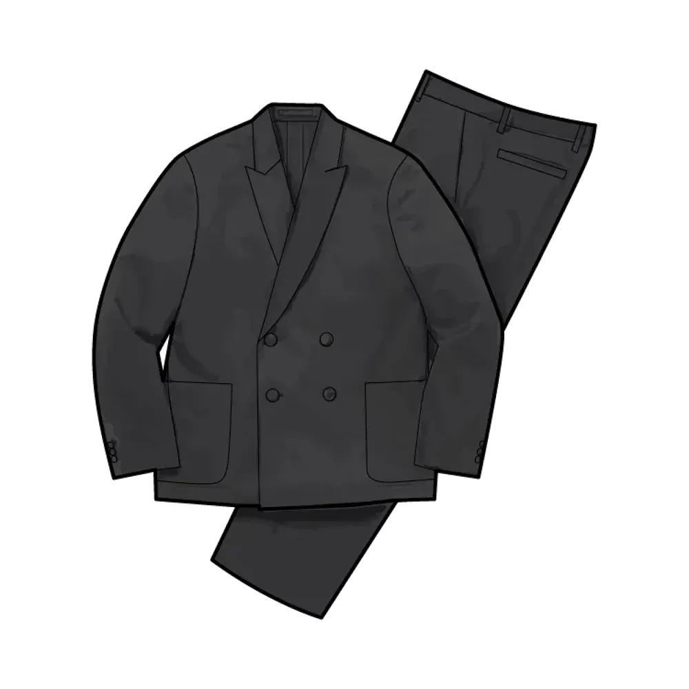 Supreme Sea Island Cotton Suit "Black"