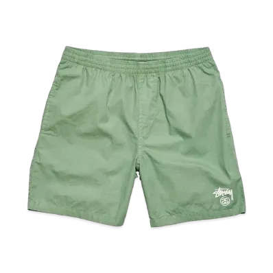 Stussy Basic Stock Beach Shorts "Green"