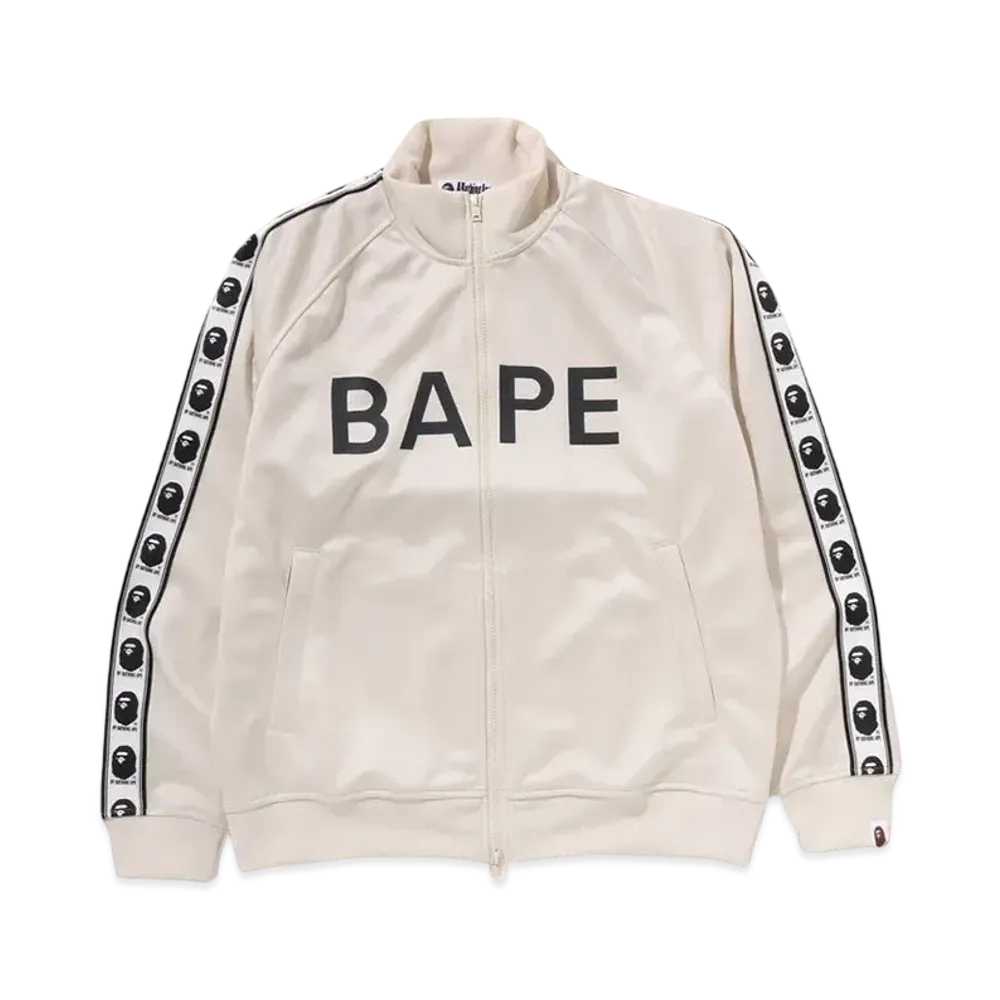 A BATHING APE Bape Track Jacket "Ivory"