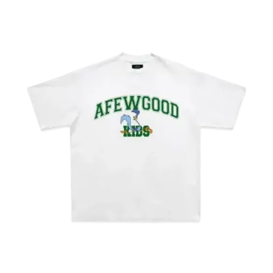 A FEW GOOD KIDS Bird College Logo Tee "White"