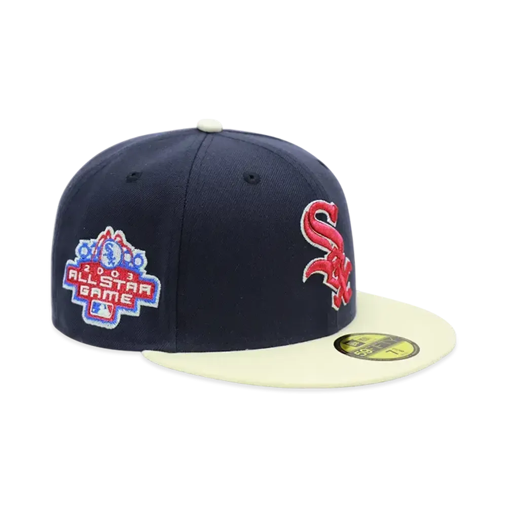 NEW ERA x THE CAP 'July 4th' 59Fifty Chicago White Sox "Navy/Chrome White"