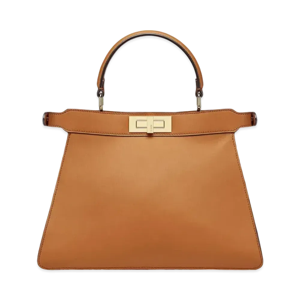 FENDI Peekaboo Iseeu Medium Leather Bag "Brown"