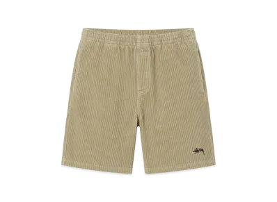 Stussy Wide Wale Cord Beach Shorts "Khaki"