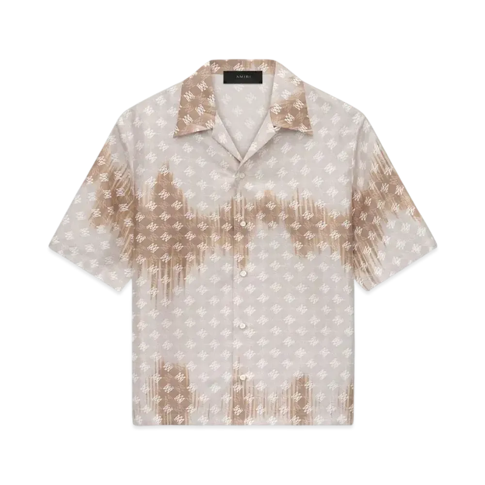 AMIRI Ma Quad Bleached Camp Shirt "Camel"