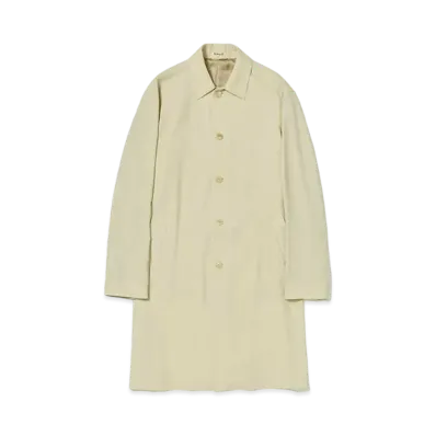 AURALEE Hard Twist Wool Twill Soutien Collar Coat "Ivory"