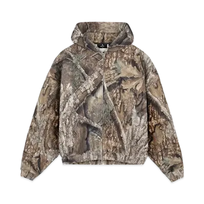 REPRESENT Realtree Zip Up "Camo" Boxy Hoodie "Camo"