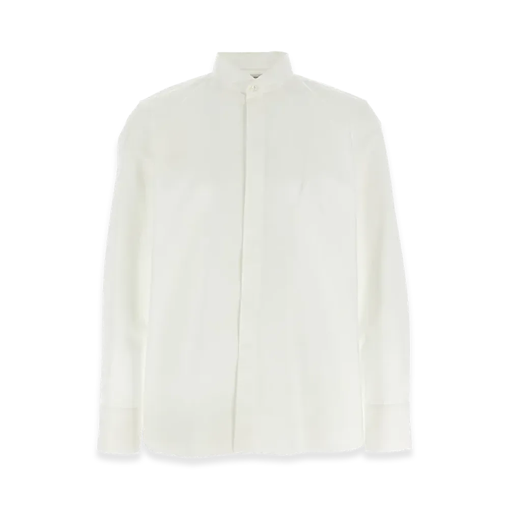 Saint Laurent Flap Collar Shirt "White"