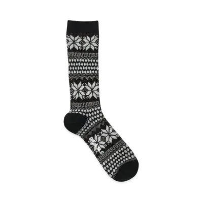 BEAMS Snow Jacquard Socks "Black"