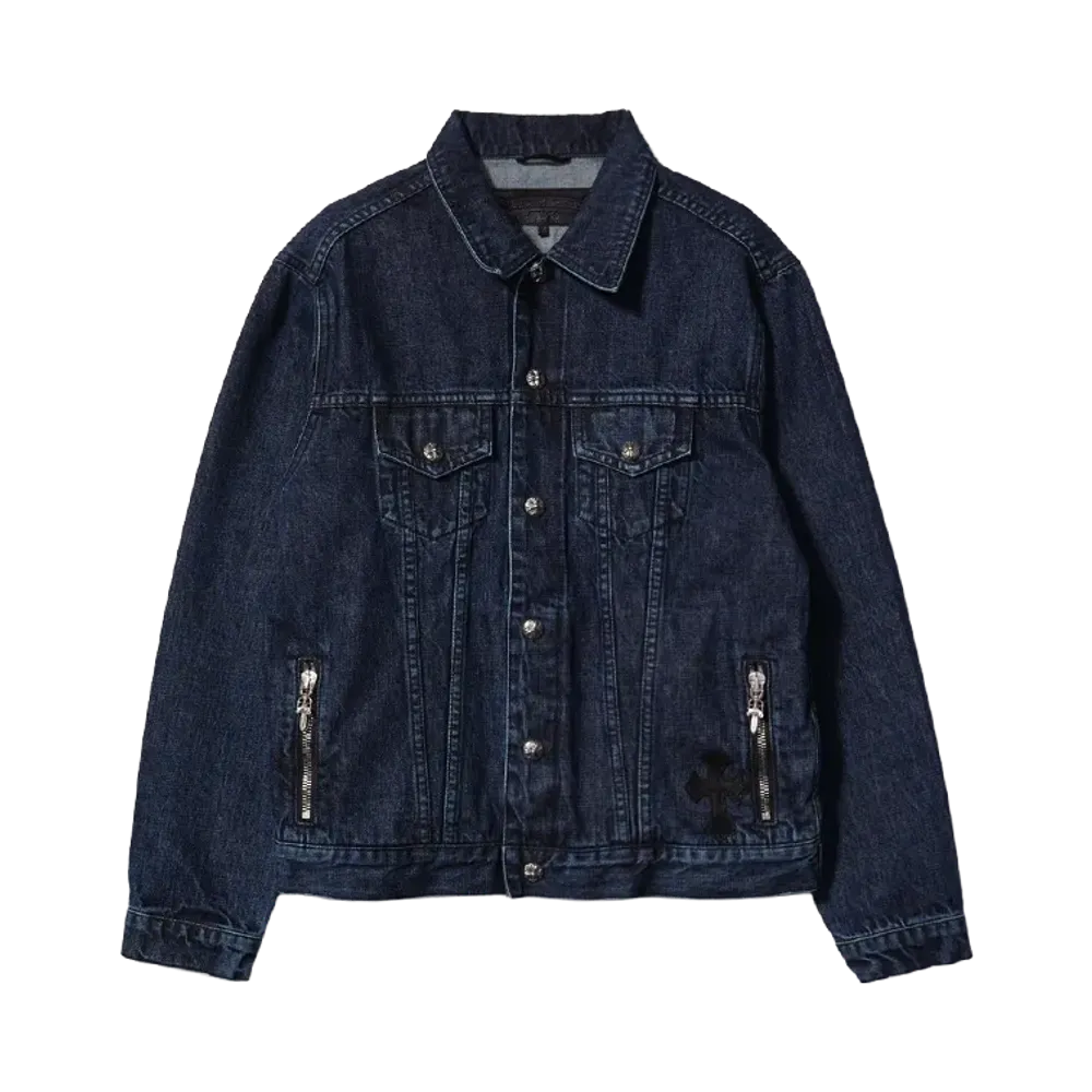 Chrome Hearts Cross Patch Denim Jacket "NAVY"