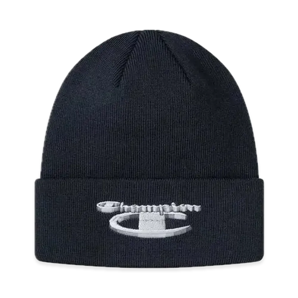 Supreme x Champion 3D Metallic Beanie "Navy"