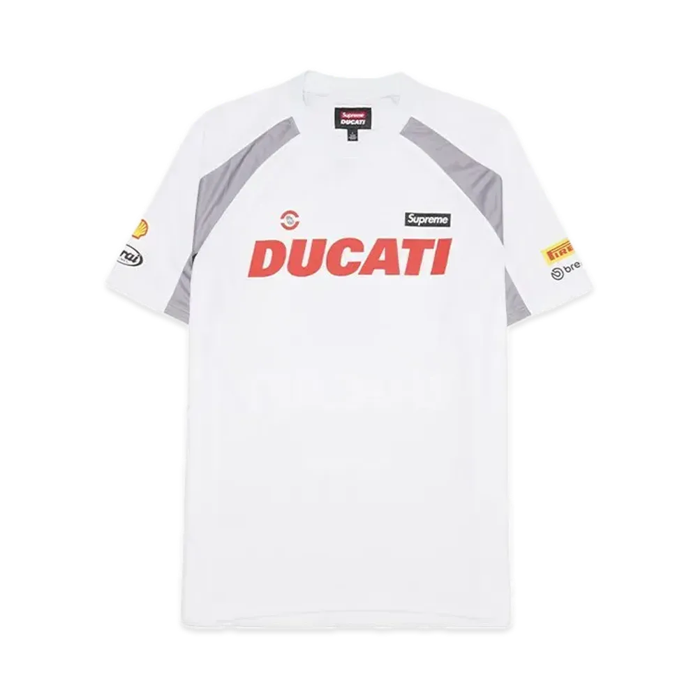 Supreme x Ducati Soccer Jersey "White"