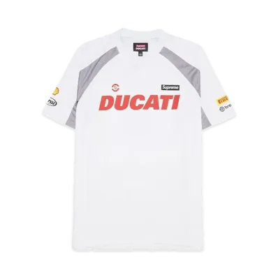 Supreme x Ducati Soccer Jersey "White"