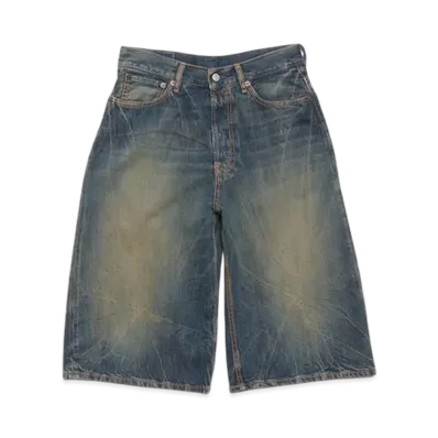 Acne Studios Loose Fit Denim Shorts "Dark Blue"