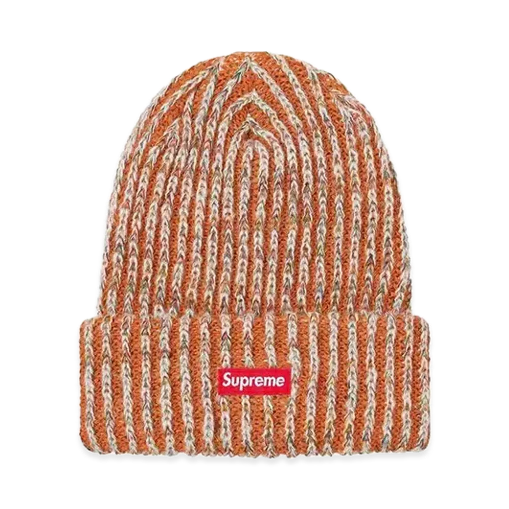 Supreme Rainbow Knit Loose Gauge Beanie "Rust" (20FW)