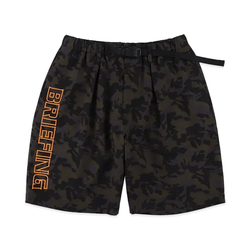 WIND AND SEA x BRIEFING GOLF Camo Wide Shorts "Orange"