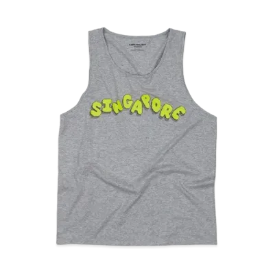 KAWS HOLIDAY Singapore Tank Top (Men) "Grey"