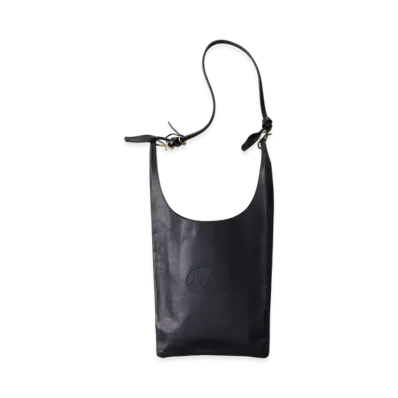 NICENESS H.R.Lowe Midi NN Shoulder Bag / Medium Size - Oiled Horse Leather "Black"