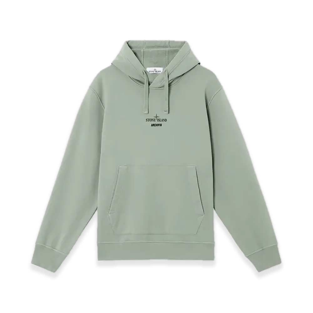 Stone Island 6100039 Cotton Fleece "Sage Green"