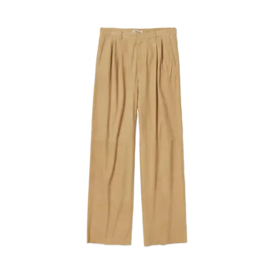 AURALEE Calf Nubuck Pants "Beige"