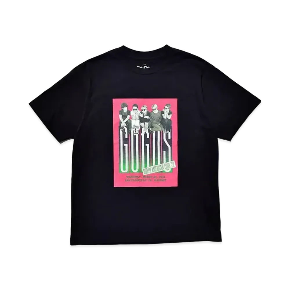 MINEDENIM GO-GO'S "NORTH AMERICAN TOUR" Print Crewneck T-SH "Black"