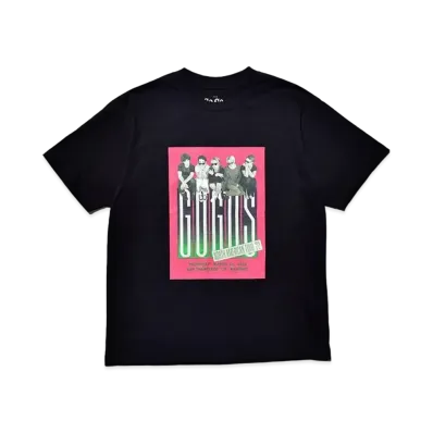 MINEDENIM GO-GO'S "NORTH AMERICAN TOUR" Print Crewneck T-SH "Black"