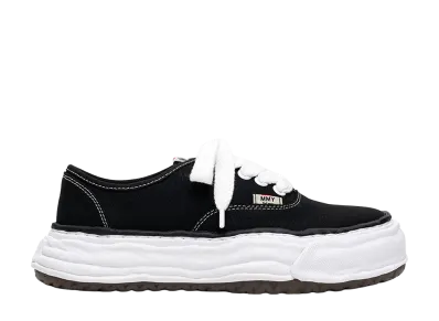 Maison MIHARA YASUHIRO BAKER 26 OG Sole Canvas Low-top Sneaker "Black"