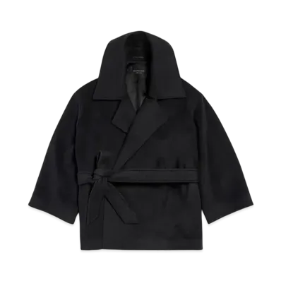 BALENCIAGA Women's High Collar Jacket "Black"