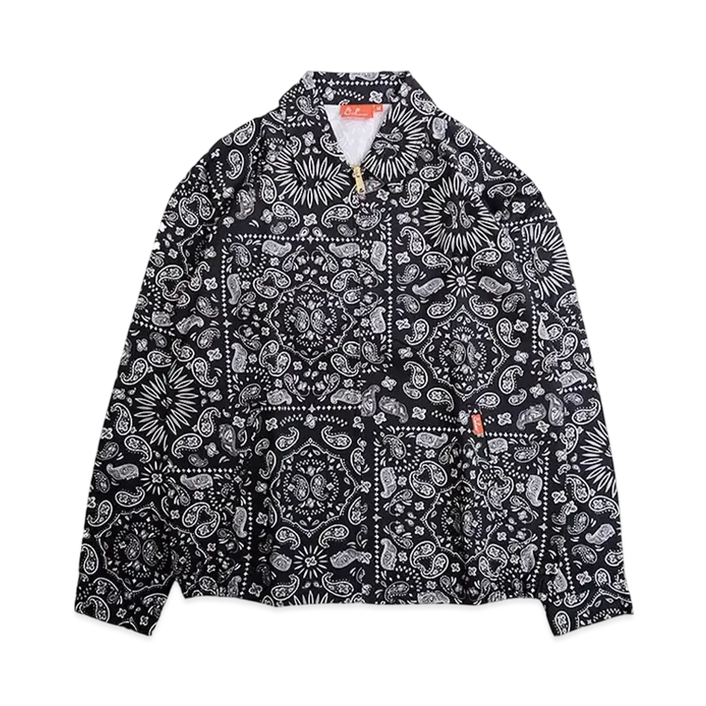 COOKMAN Delivery Jacket "Black/Paisley"