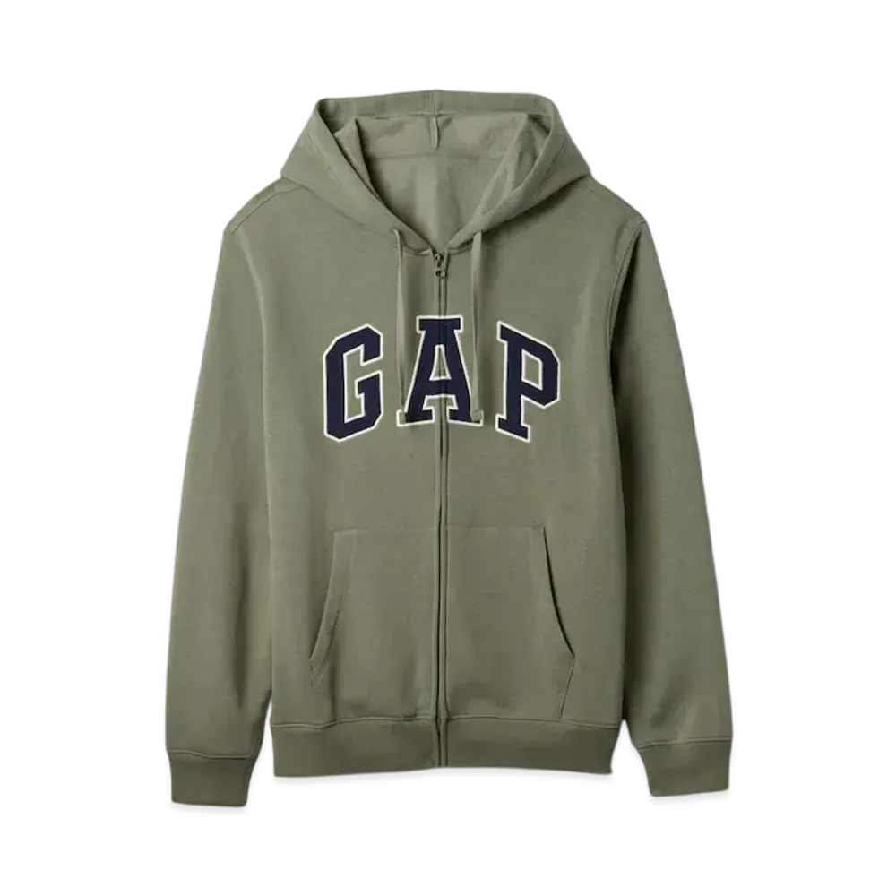GAP Relax Gap Logo Zip Up Parka "Green"