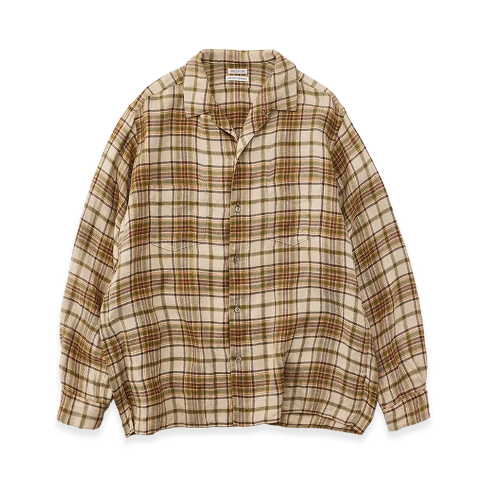 NICENESS E.Romeo check Shirt "Beige"