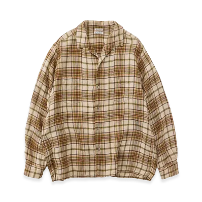 NICENESS E.Romeo check Shirt "Beige"