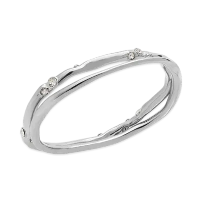 DRIES VAN NOTEN Women's Embellished Cuffs "Silver"