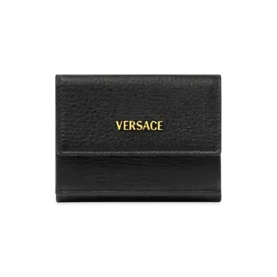 Versace Myth Trifold Wallet "Black/Gold"