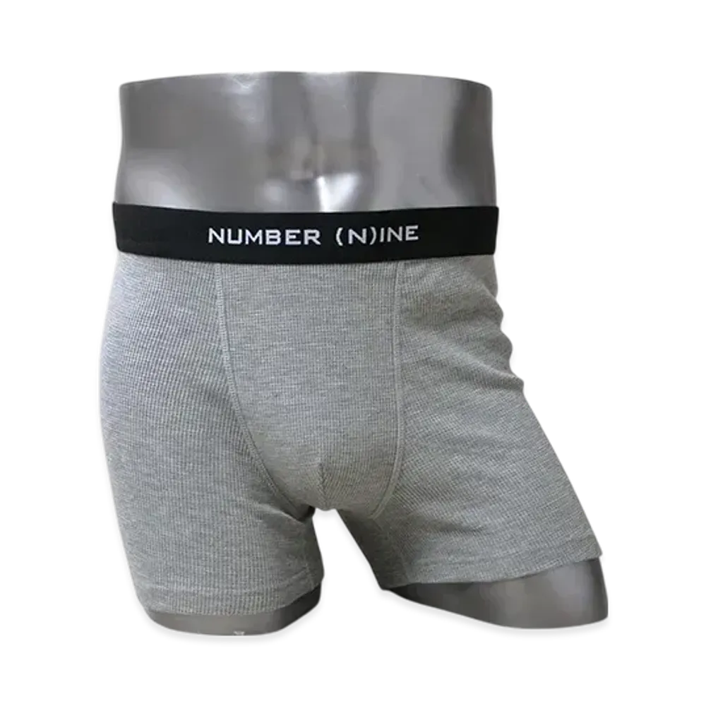FRUIT OF THE LOOM x NUMBER (N)INE 2 Pack Waffle Boxer Shorts "M.Gray"
