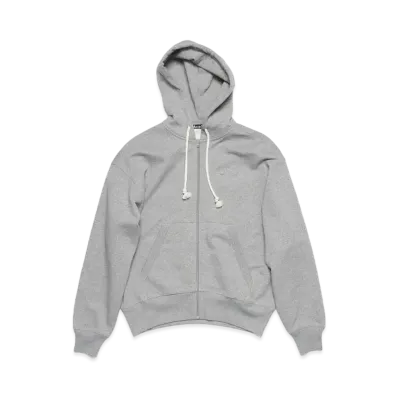 Acne Studios Hooded Zip Sweater "Light Grey Melange"