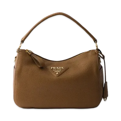 PRADA Small Leather Bag "Caramel"