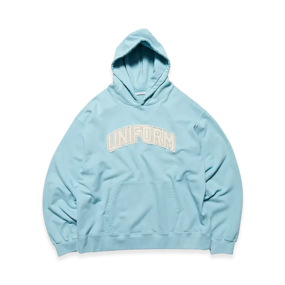 uniform experiment Cut-Out Logo Sweat Hoodie "Light Blue"